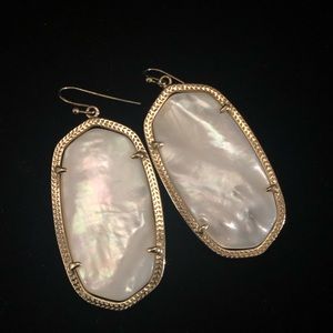 Kendra Scott mother of pearl earrings